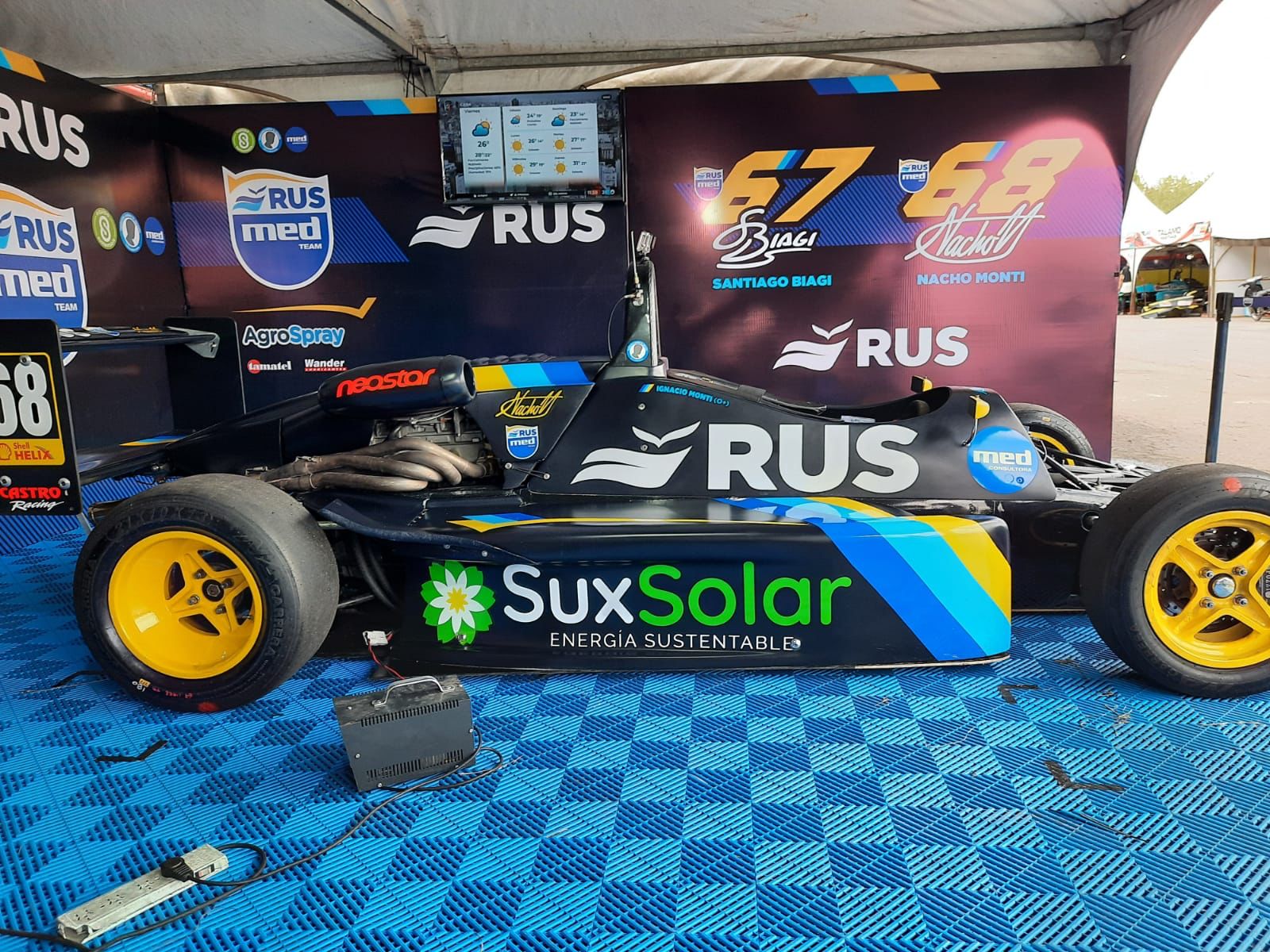 La empresa funense Sux Solar le gestiona la huella de carbono neutra a la escudería Rusmed Team